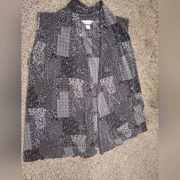 Christopher & Banks sparkle vest large - Picture 9 of 12